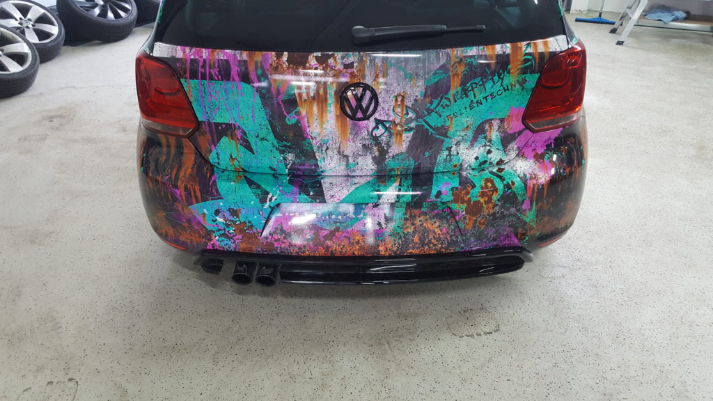 VW Polo WRC Digitaldruck Komplettfolierung