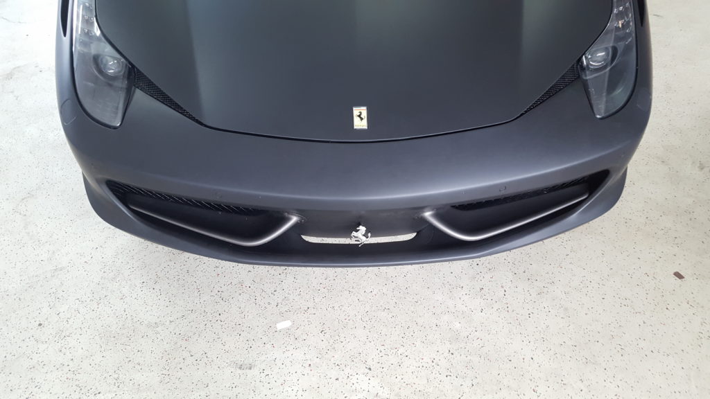 Ferrari 458 Komplettfolierung matt schwarz