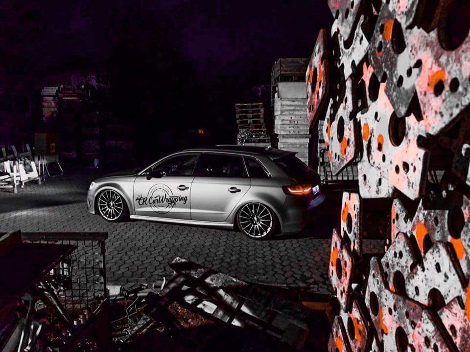 Audi S3 Komplettfolierung Midnight sand matt metallic