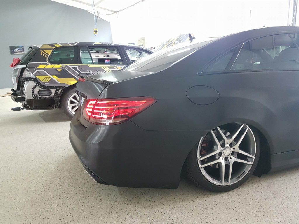 Mercedes E-Coupe Komplettfolierung folierung würzburg