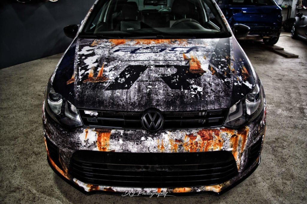 VW Polo WRC Digitaldruck Komplettfolierung