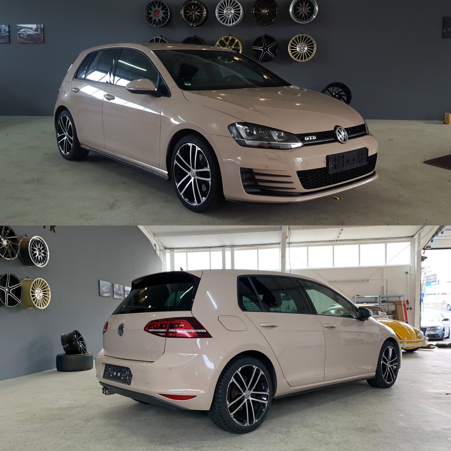 Golf 7 gtd Moccha latte komplettfolierung