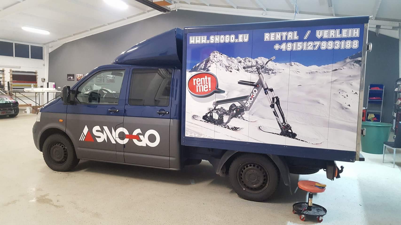 Werbebeschriftung SnowGo