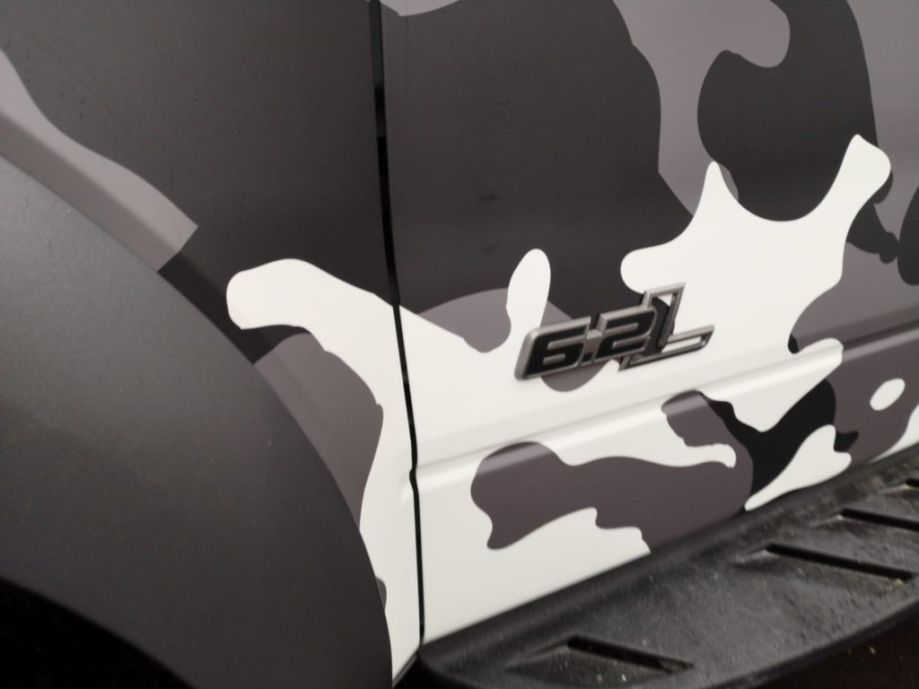 Ford Raptor Digitaldruck Komplettfolierung Camouflage Würzburg