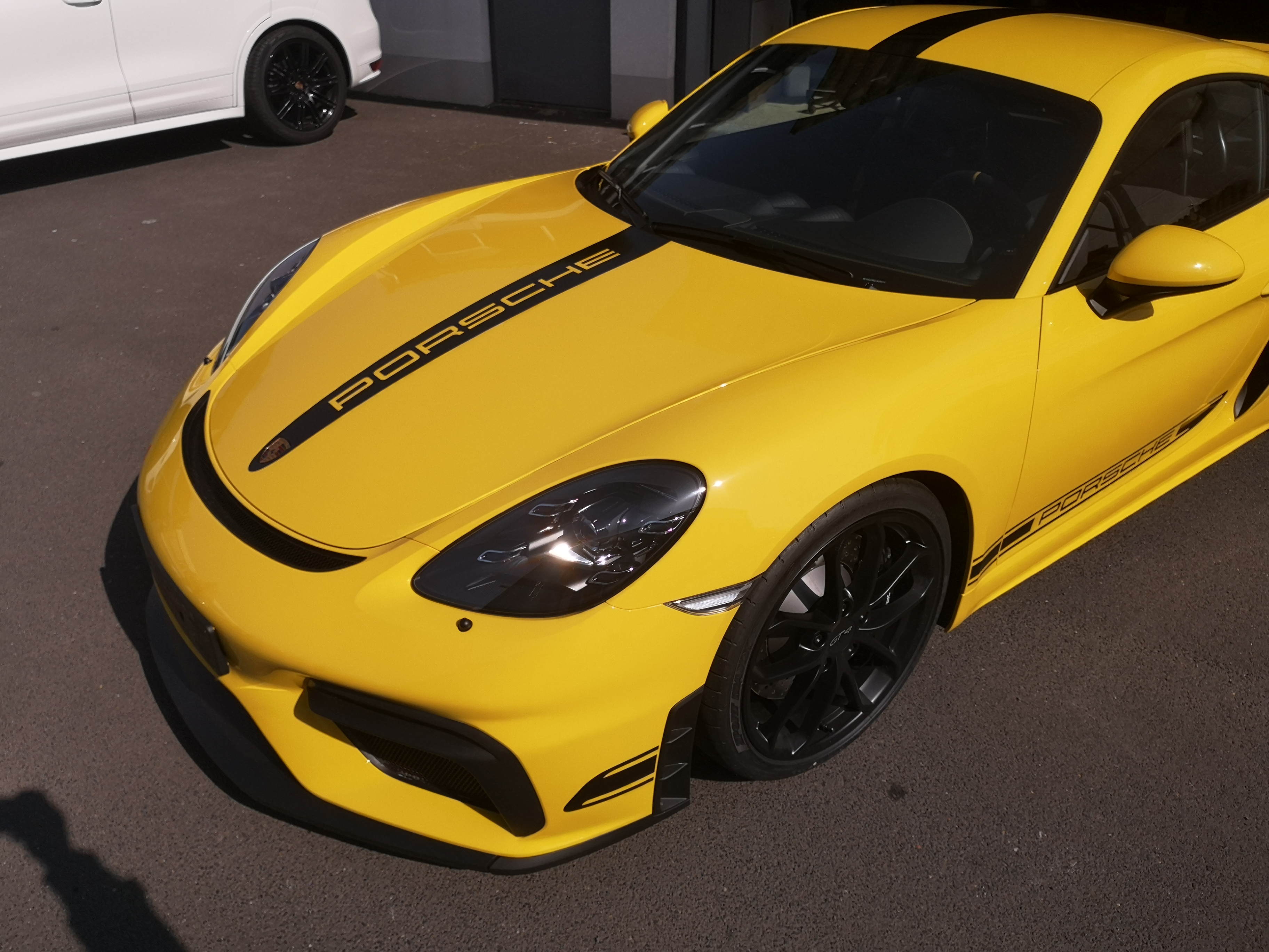 Porsche Cayman GT4 XPEL Lackschutz und Designstreifen