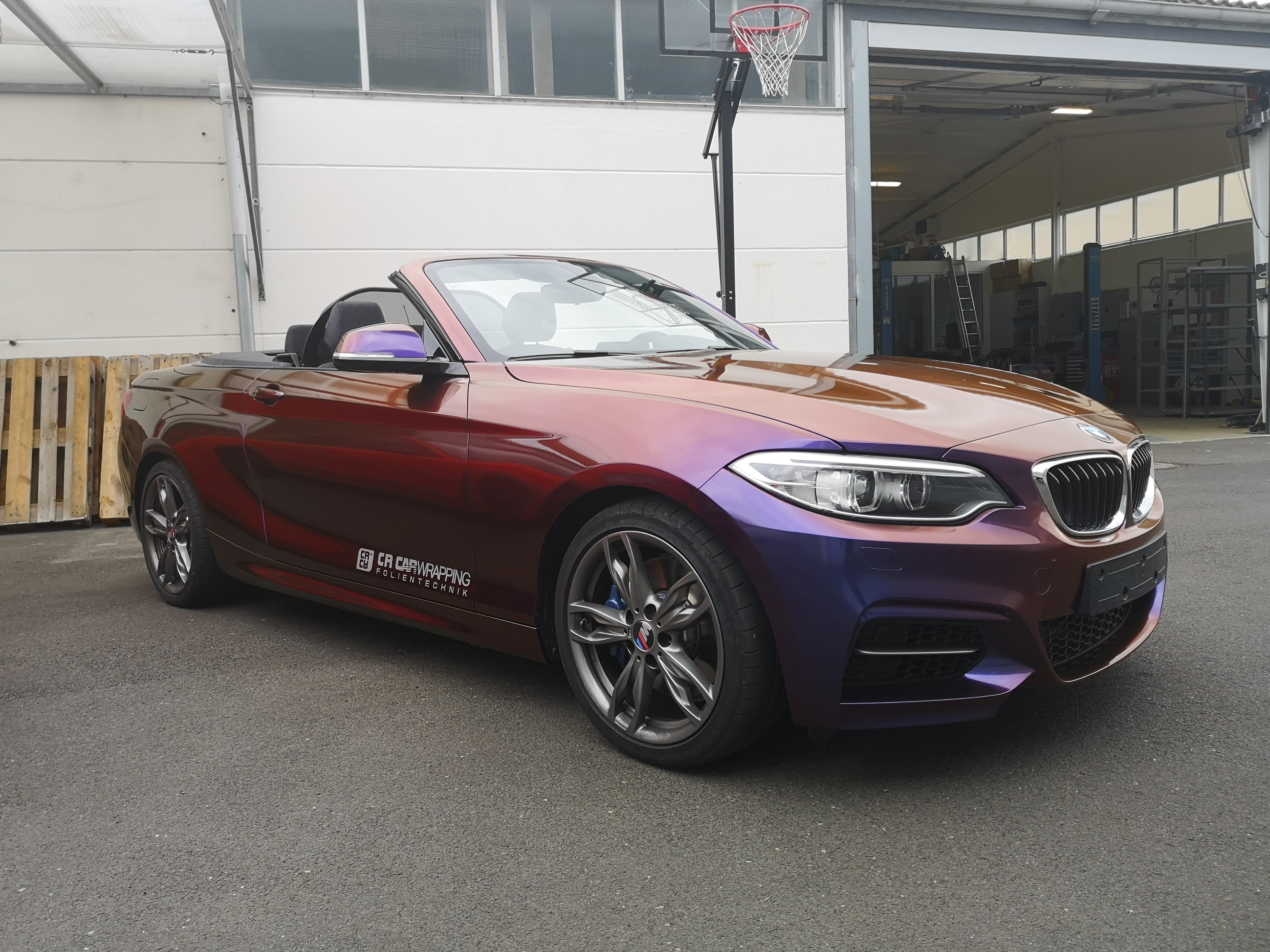 BMW M240i Cabrio Komplettfolierung Colourflow